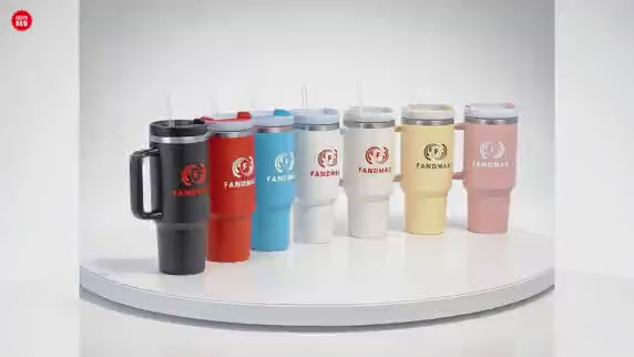 Pre-order/ FANDMAX™ 40oz Insulated Stainless Steel Tumbler – Leak-Resistant, Hot & Cold Travel Cup